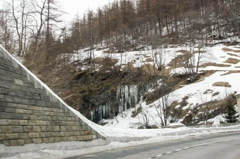 Spring mountain landscape. 库存照片