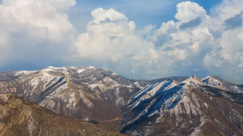 Spring mountain time lapse scene Video stock 60704006