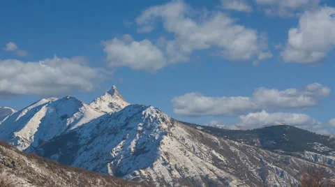 Spring mountain time lapse scene Stock Footage 60704737