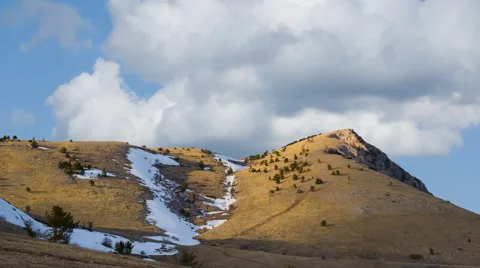 Spring mountain time lapse scene Stock-Footage 60705533
