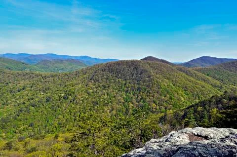 Spring mountain view Stock Photos