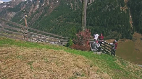 Spring In The Mountains Aerial 4k Stock-Footage 62448677