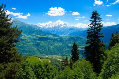 Spring mountains. Mountain landscape Stock Photos