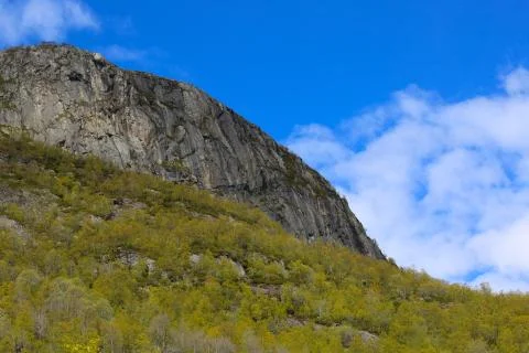 Spring mountains of Norway Stock Photos
