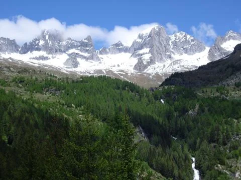Spring in mountains Stock Photos