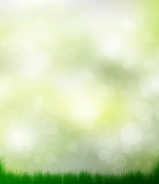Spring natural  bokeh background Stock Illustration
