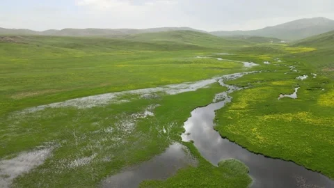Spring nature aerial view 스톡 동영상 242412450