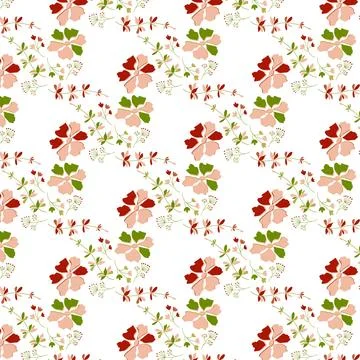 Spring nice flowers pattern Stock Illustration