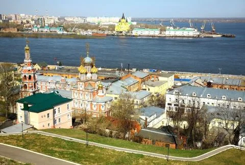 Spring in nizhny novgorod russia Stock Photos