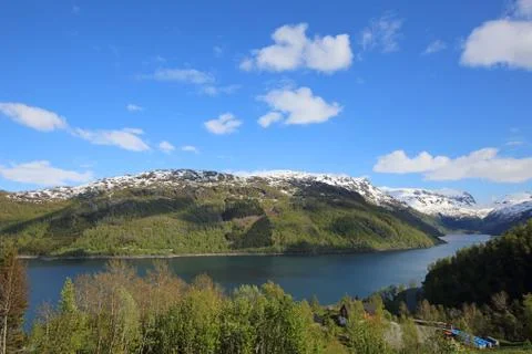 Spring Norway landscape Stock Photos