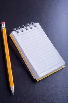 Spring notes and pencils Stock Photos