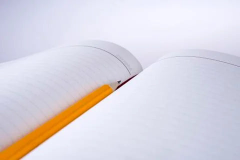 Spring notes and pencils Stock Photos