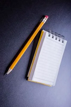 Spring notes and pencils Stock Photos