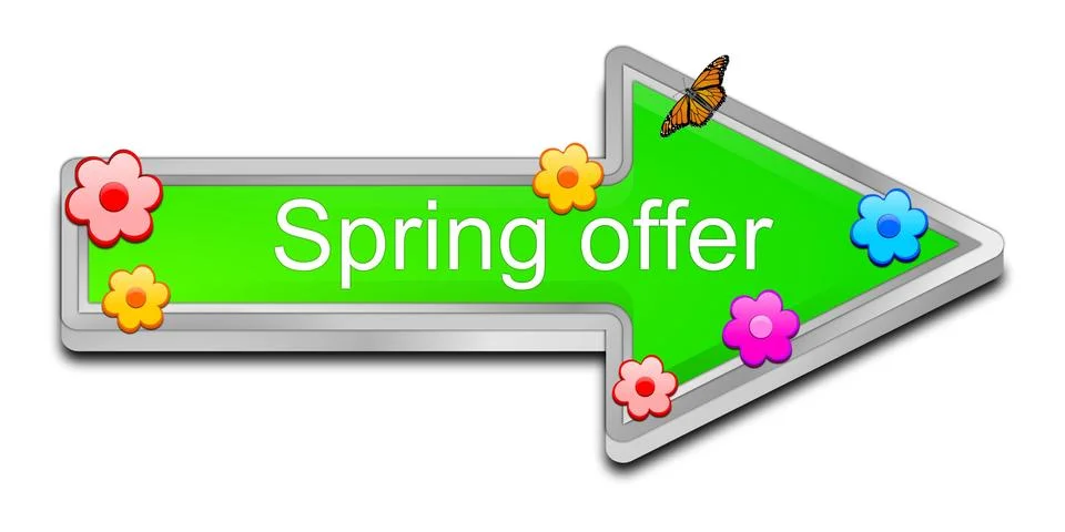 Spring offer Stock Illustration