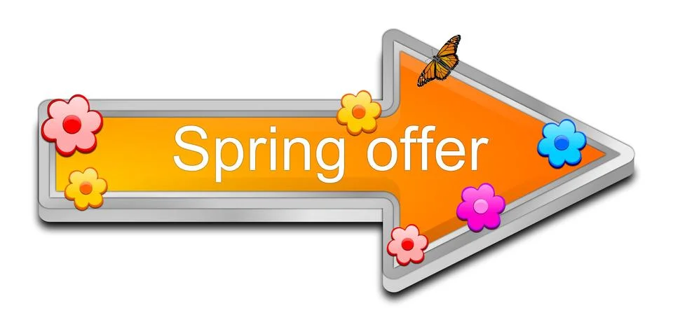 Spring offer Stock Illustration