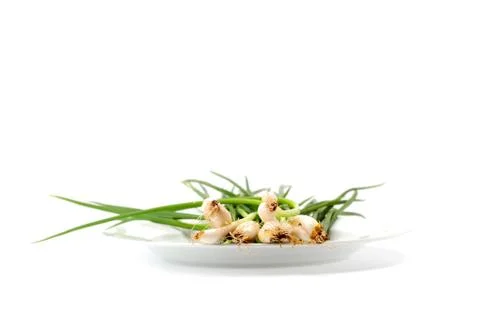 Spring onion isolated Stock Photos