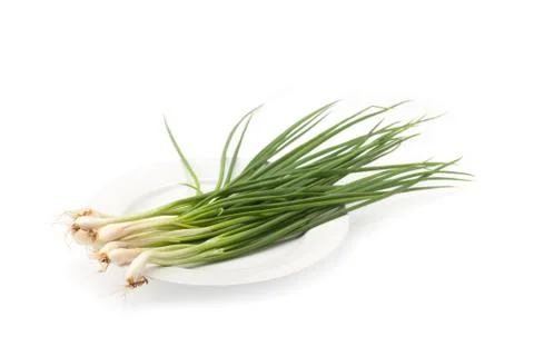 Spring onion isolated Stock Photos