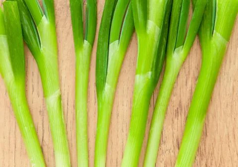 Spring onions Stock Photos