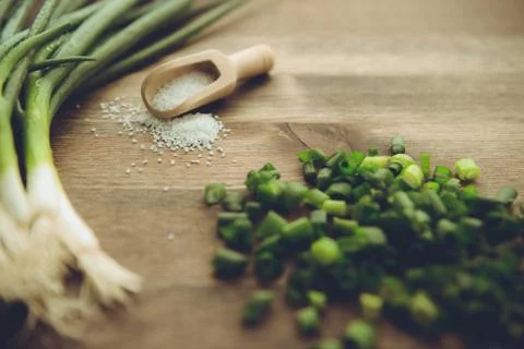 Spring Onions Stock Photos