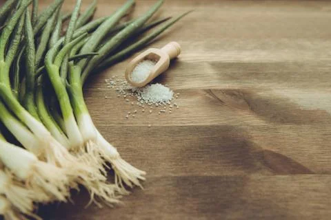 Spring Onions Stock Photos