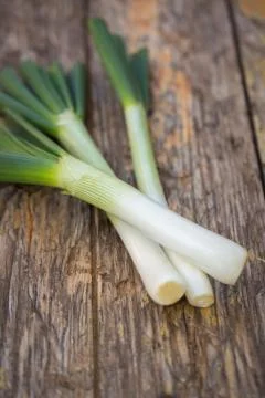 Spring onions Stockfoto's