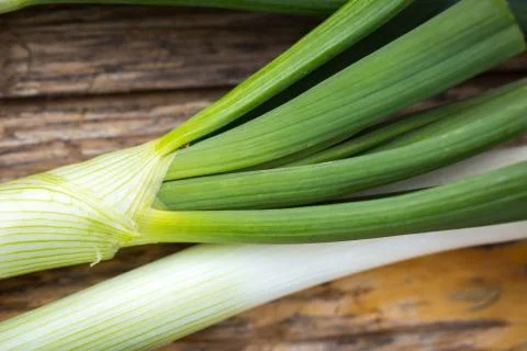 Spring onions Stockfoto's