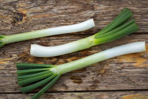 Spring onions Stock Photos