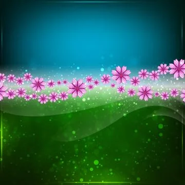 Spring or summer abstract background. Ilustração Stock