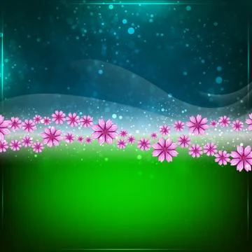 Spring or summer abstract background. Illustrazione stock
