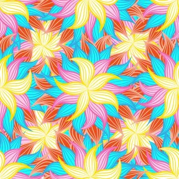 Spring or summer flowers pattern. Floral background. Stock Illustration
