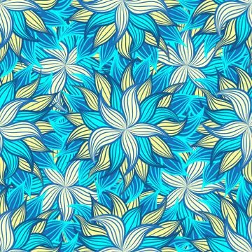 Spring or summer flowers pattern. Floral background Stockillustratie