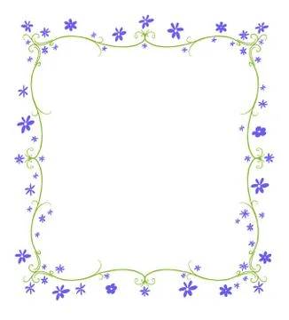 Spring or summer frame of flowers Stock-Illustration