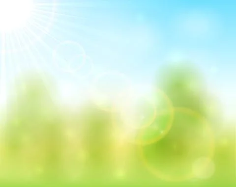 Spring or Summer Sunny Background Stock Illustration