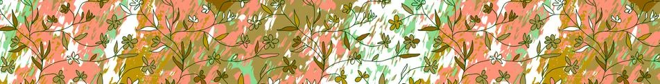 Spring Organic Vector web site banner template. Stock Illustration