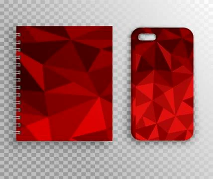 Spring pad and smartphone case - vector design layout Stock Illustration