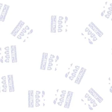 Spring park glyph seamless pattern 库存插图
