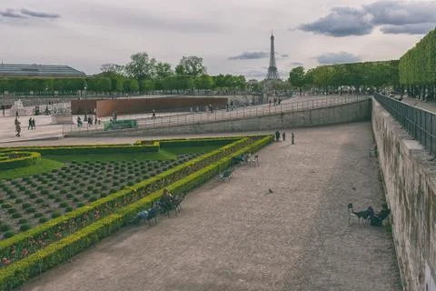 Spring in the Park of Paris Foto stock