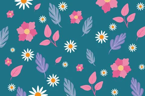 Spring pattern background Stock Illustration