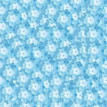 Spring pattern with blue hydrangeas 스톡 일러스트