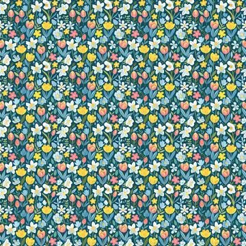 Spring Pattern For Fabric Print Stock Illustration