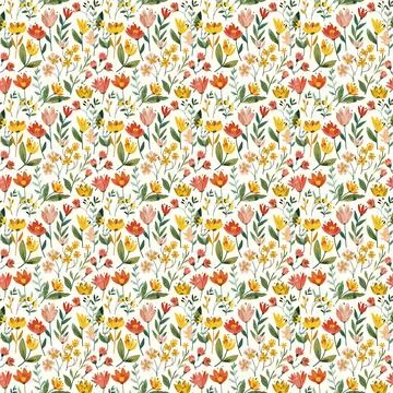 Spring Pattern For Fabric Print Stock Illustration