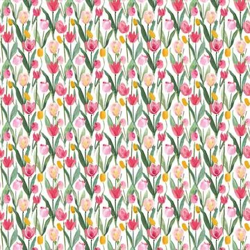 Spring Pattern For Fabric Print Stock Illustration