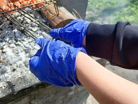 Spring picnic Stock Photos