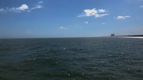 Spring pier view of the beach Myrtle Beach South Carolina Stock Footage 89735296