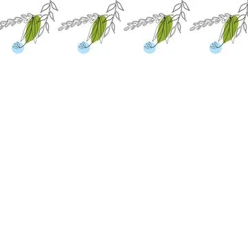 Spring plants outline 2 Stock-Illustration