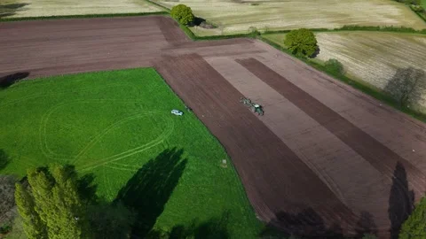 Spring ploughing. UK. Stock Footage 274091180