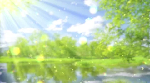 Spring pollen Allergy loop Stock Footage 61477090