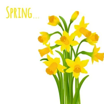 Spring Postcard Stock Illustration