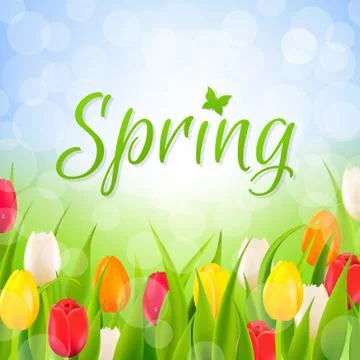 Spring Poster Stock Illustration