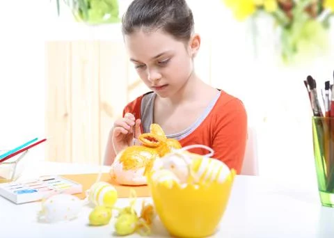 Spring preparation for Easter Foto stock